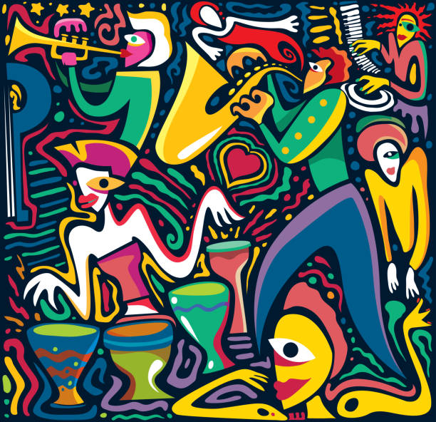 Abstract Jazz Band Artwork (Vector Art) Abstract Jazz Band Artwork (Vector Art)